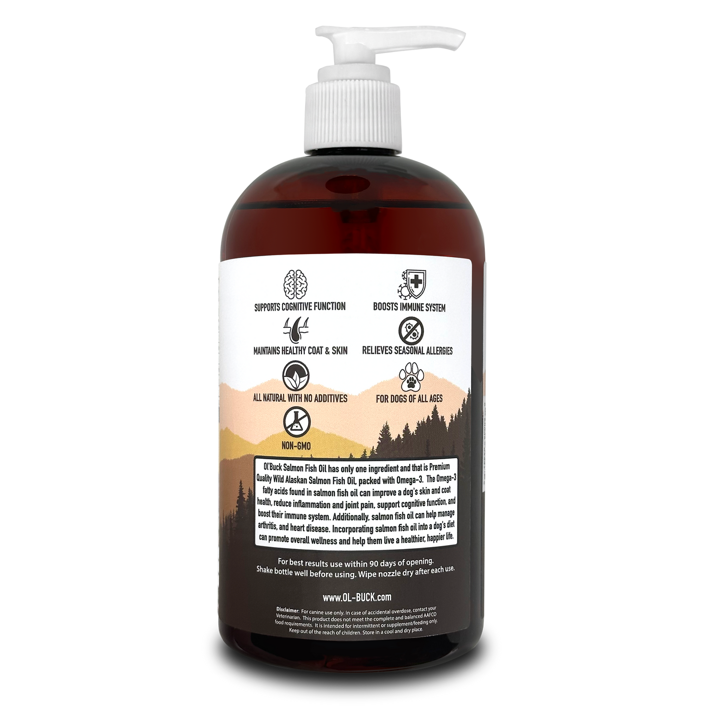 Ol'Buck Salmon Fish Oil 16oz